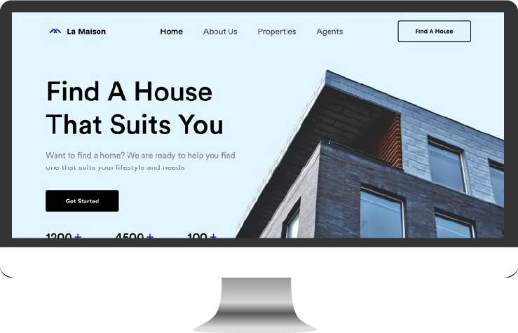 Real estate website design